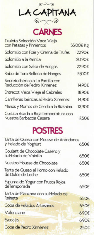 Restaurantes en Santurtzi y Valle de Villaverde carnes