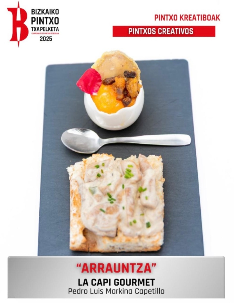 ARRAUNTZA, Es el nombre de nuestro pintxo participante